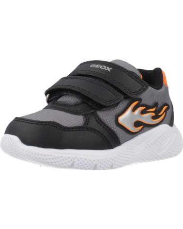 GEOX TÊNIS B SPRINTYE C0038 INFANTIL PRETAS C0038