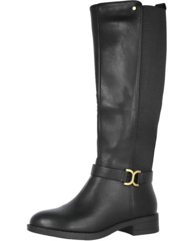 L&R SHOES FLACHE STIEFEL TF8711 SCHWARZ NEGRO