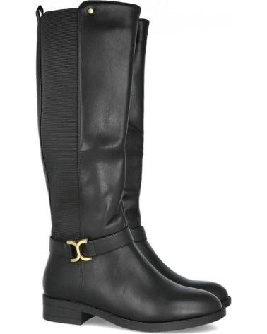 L&R SHOES FLACHE STIEFEL TF8711 SCHWARZ NEGRO