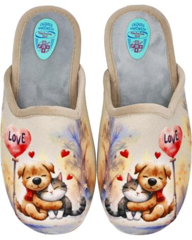 PANTOFOLE L&R SHOES NATALIA 5006 BEIGE BEIGE