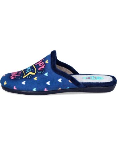 L&R SHOES NATALIA 5002 - PANTOFOLE BLU NAVY "LA MIGLIORE MAMMA DEL MONDO" MARINO