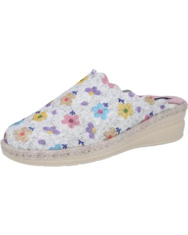 PINTURINES C-351-A - PANTOFOLE CON VIVACE STAMPA FLOREALE MULTICOLORE GRIS