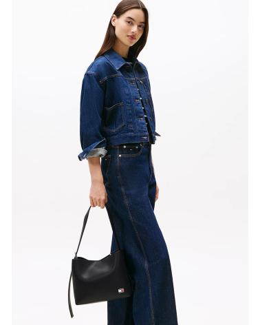 TOMMY HILFIGER TJW COOL HOBO BAG BLACK NEGRO