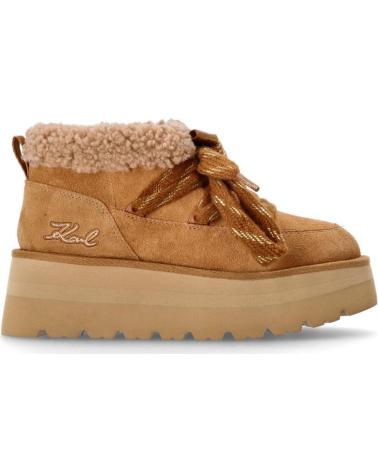 STIVALETTI KARL LAGERFELD SKYLAR LO PULL ON IN PELLE CUERO