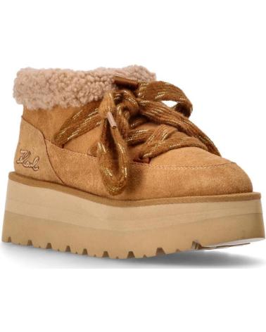 STIVALETTI KARL LAGERFELD SKYLAR LO PULL ON IN PELLE CUERO