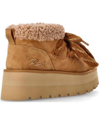 STIVALETTI KARL LAGERFELD SKYLAR LO PULL ON IN PELLE CUERO