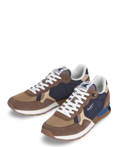 BASKETS PEPE JEANS BRIT COLORS MARRON MARRON