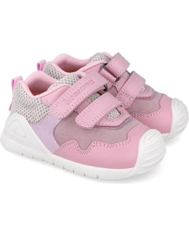 SCARPA SPORTIVA BIOMECANICS 251110 METALLIZZATO ROSA/LILLA CON VELCRO MISTB391