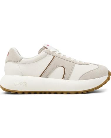 SNEAKERS IN PELLE CAMPER PELOTAS ATHENS K201845 BIANCO CON PLATFORM BLANCO