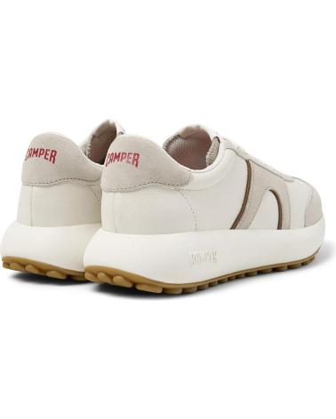 SNEAKERS IN PELLE CAMPER PELOTAS ATHENS K201845 BIANCO CON PLATFORM BLANCO