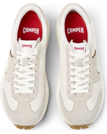 SNEAKERS IN PELLE CAMPER PELOTAS ATHENS K201845 BIANCO CON PLATFORM BLANCO
