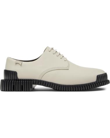CAMPER SCARPE DERBY IN PELLE PIX K201851 GRIGIE CON SUOLA DENTELLATA GRIS003