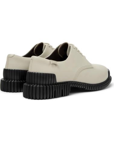 CAMPER SCARPE DERBY IN PELLE PIX K201851 GRIGIE CON SUOLA DENTELLATA GRIS003