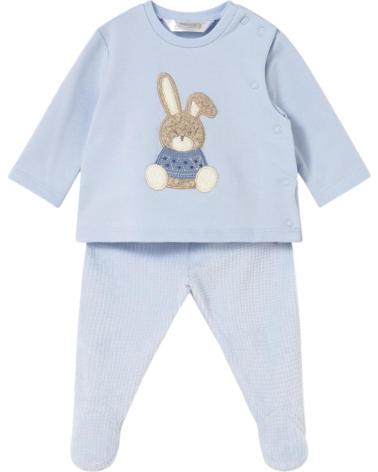 MAYORAL COMPLETO NEONATO MASCHIO 2566 BLU CON CONIGLIO RICAMATO AZUL
