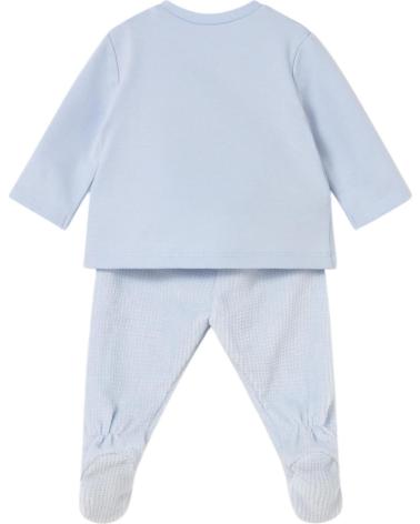 MAYORAL COMPLETO NEONATO MASCHIO 2566 BLU CON CONIGLIO RICAMATO AZUL