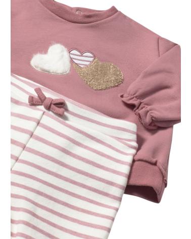 MAYORAL COMPLETO NEONATO BAMBINA 2710 ROSA CON STAMPA FANTASIA ROSA