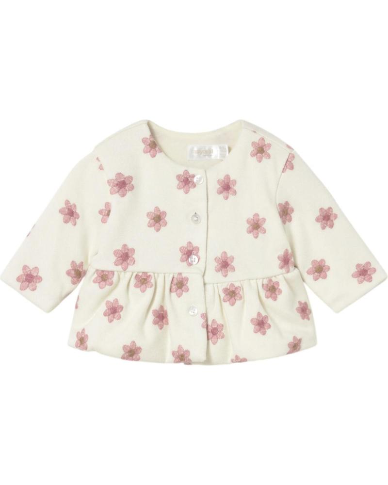 MAYORAL COMPLETO NEONATO BAMBINA 2733 ROSA CON GIACCA STAMPATA E LEGGINGS ROSA