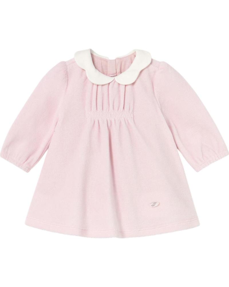ROBE MAYORAL 2805 ROSE AVEC COL CLAUDINE ROSA