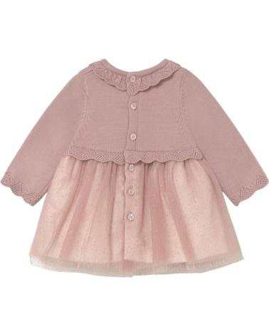 VESTITO MAYORAL 2815 ROSA CON PARTE SUPERIORE A MAGLIA E GONNA IN TULLE ROSA