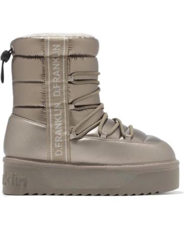 D. FRANKLIN STIEFEL NORDIC V2 BOMB BRASS DFSH371016 SILBER PLATEADO