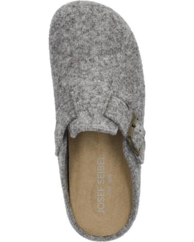 HAUSSCHUHE CLOG-STIL CARA-01 AUS GRAUER WOLLE JOSEP SEIBEL GRIS