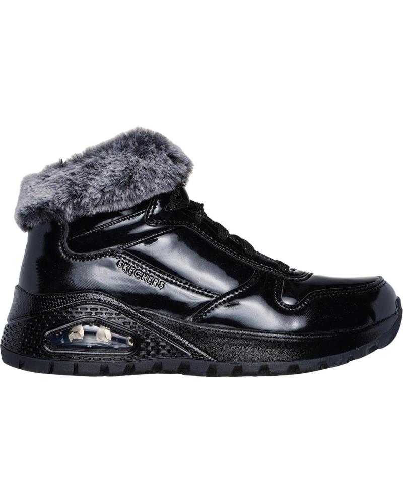 SKECHERS UNO FIESTY WINTER VERNICE NERA NEGRO