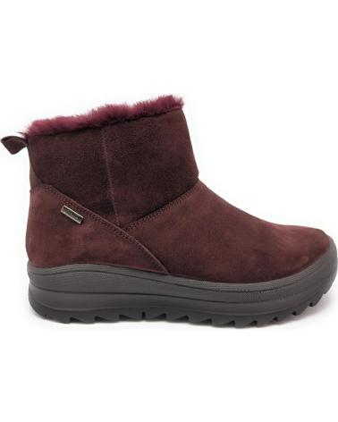 STIVALETTI IMAC 859009 IN NUBUCK BORDEAUX CON FODERA CALDA GRANATE