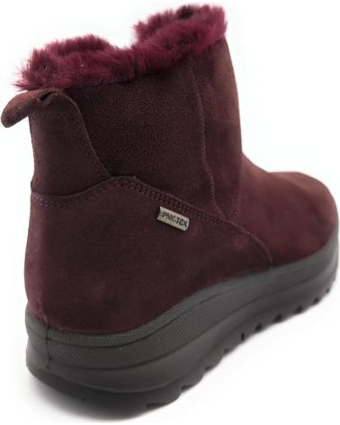 STIVALETTI IMAC 859009 IN NUBUCK BORDEAUX CON FODERA CALDA GRANATE