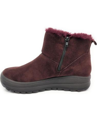 STIVALETTI IMAC 859009 IN NUBUCK BORDEAUX CON FODERA CALDA GRANATE