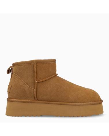 STIVALETTO AUSTRALIANO VARM 1509 CON PLATEAU COLORE CUOIO MARRóN