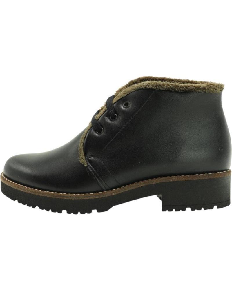 PITILLOS STIVALETTO BASSO 10777 CON COLLO IN PELLICCIA NERO NEGRO