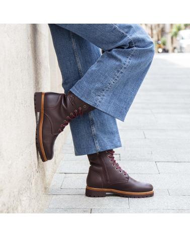 STIVALI PANAMA JACK FRISIA B19 IN PELLE BORDEAUX GRANATA GRANATE