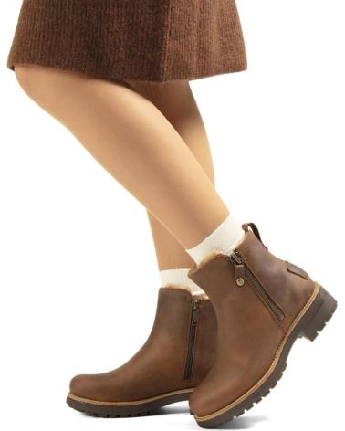 BOTTINES PANAMA JACK RYM B2 EN CUIR CAMEL CAMEL