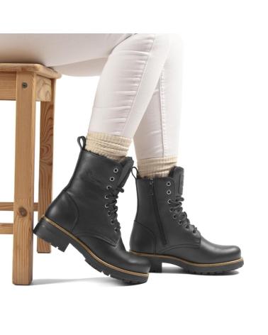 STIVALE PANAMA JACK RENEE B1 IN PELLE NERA CON FODERA INTERNA NEGRO