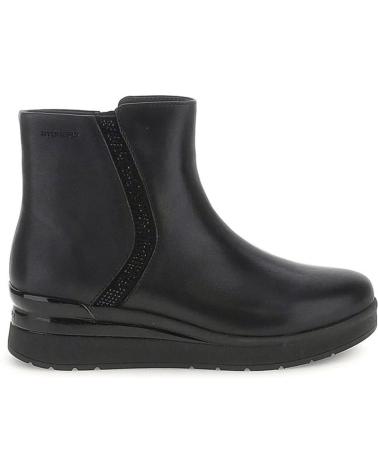 STIVALETTO STONEFLY CREAM-64 IN PELLE NERA CON CERNIERA NEGRO