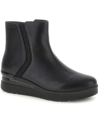 STIVALETTO STONEFLY CREAM-64 IN PELLE NERA CON CERNIERA NEGRO