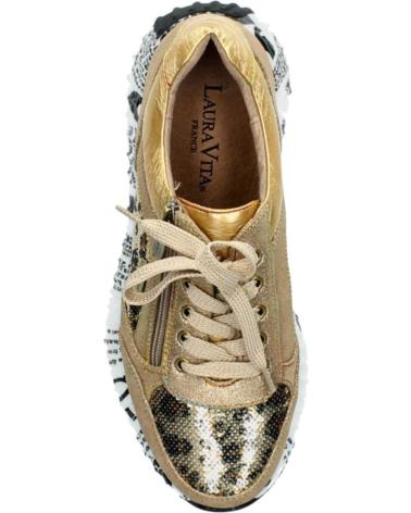 LAURA VITA BURTON 11 GOLD SNEAKERS ORO