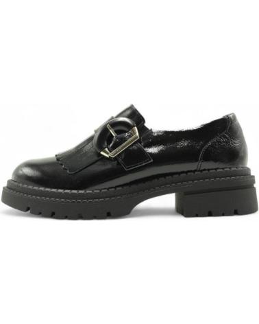 MOCASSINO PITILLOS 10791 NERO CON FIBBIA E PLATEAU NEGRO