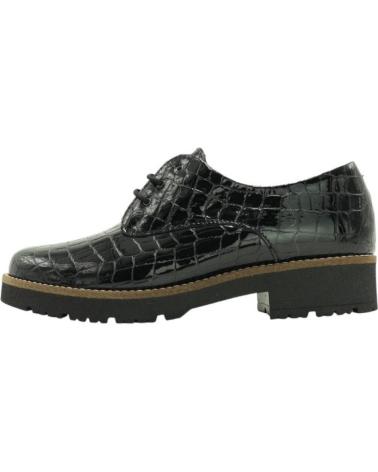 PITILLOS RICHELIEU BLUCHER 10771 NOIR À LACETS EFFET CROCODILE NEGRO