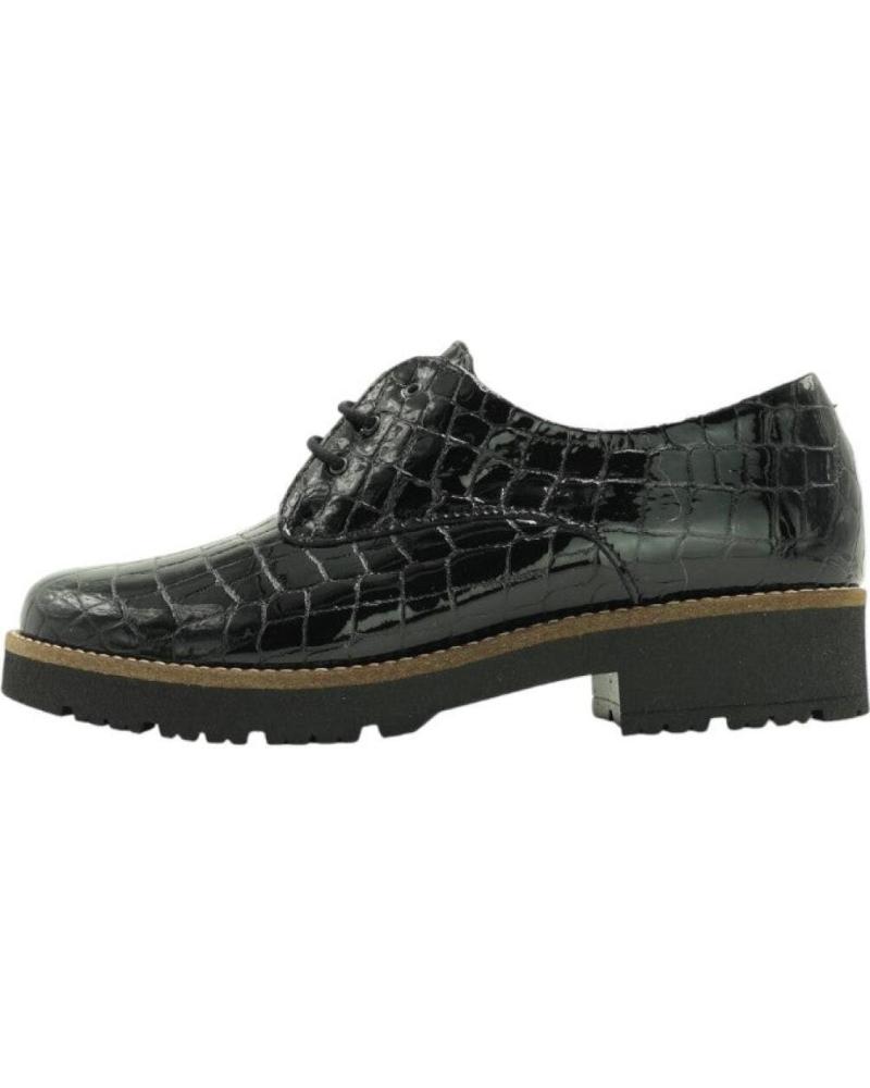 PITILLOS BLUCHER OXFORD 10771 NERO CON LACCI ED EFFETTO COCCODRILLO NEGRO