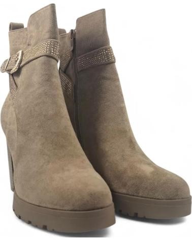 BOTTINE À TALON TIMBOS 132124 KAKI POUR FEMME MARRóN