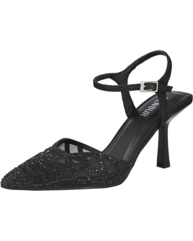 MENBUR 26184 SANDALI DA SERA CON TACCO NERI NEGRO