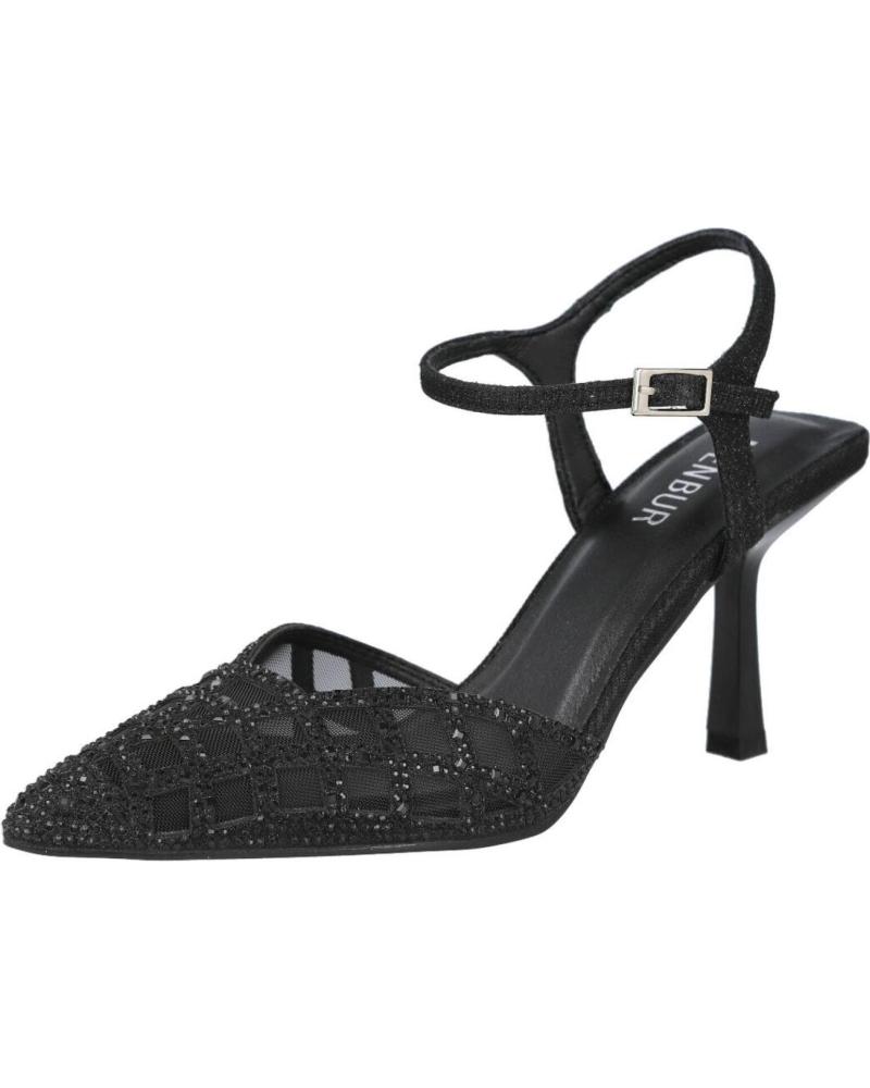 MENBUR 26184 SANDALES DE SOIRÉE À TALON NOIRES NEGRO