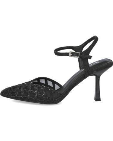 MENBUR 26184 SANDALES DE SOIRÉE À TALON NOIRES NEGRO