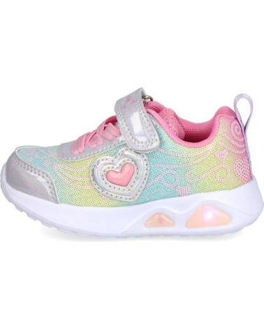 BUBBLE BOBBLE KIDS C1270-S SNEAKERS LUMINOSE ARGENTO/ARCOBALENO PLATA