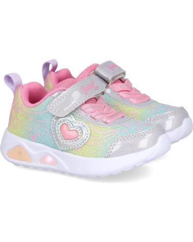 BUBBLE BOBBLE KIDS C1270-S SNEAKERS LUMINOSE ARGENTO/ARCOBALENO PLATA