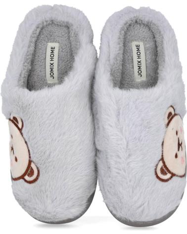 CHAUSSONS L&R SHOES 10065 AVEC MOTIF OURS GRIS GRIS