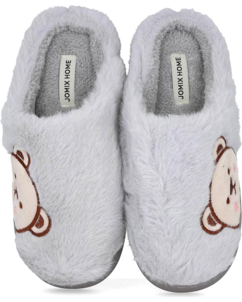 CHAUSSONS L&R SHOES 10065 AVEC MOTIF OURS GRIS GRIS