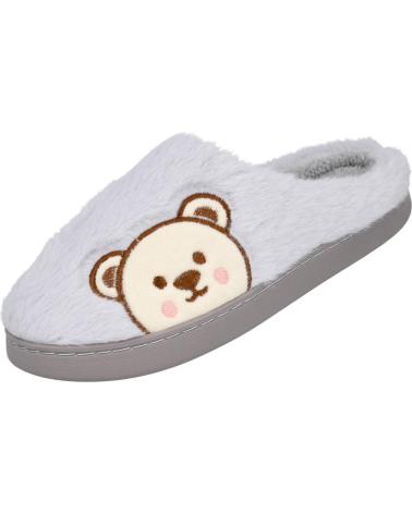 CHAUSSONS L&R SHOES 10065 AVEC MOTIF OURS GRIS GRIS