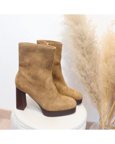 STIVALETTI CON TACCO ALTO L&R SHOES CAMEL - MODELLO 5808 CAMEL